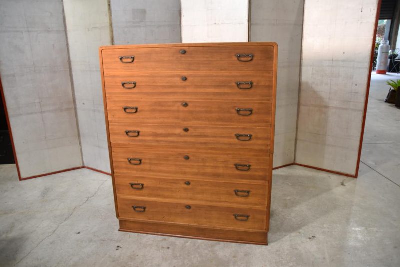Vintage Japanese 7 Drawer Clothing Chest Width:990mm