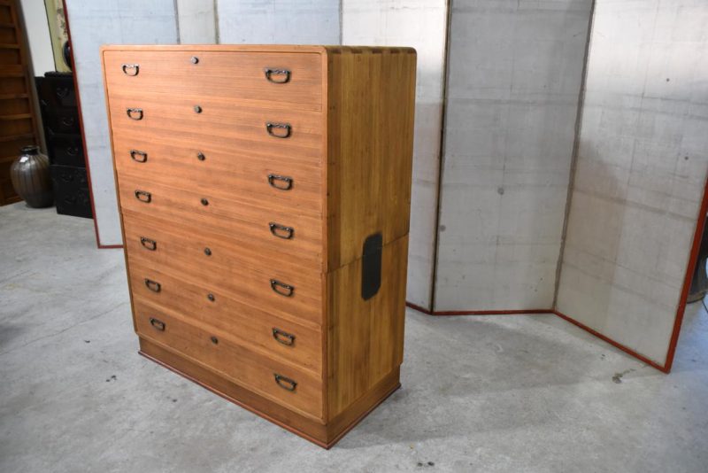 Vintage Japanese 7 Drawer Clothing Chest Width:990mm - Image 8