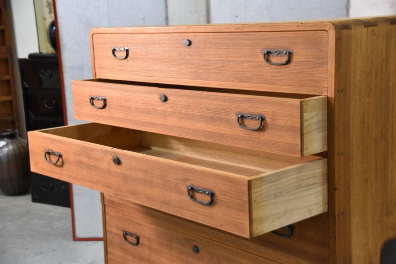 Vintage Japanese 7 Drawer Clothing Chest Width:990mm - Image 13
