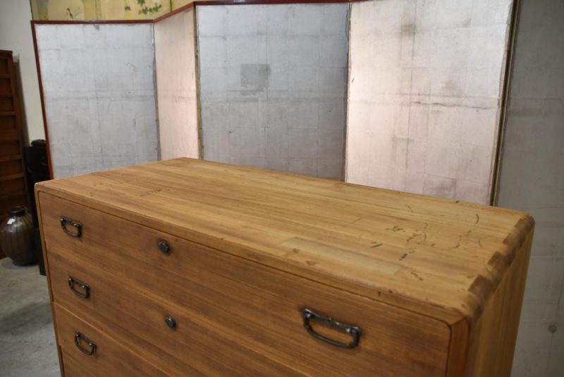 Vintage Japanese 7 Drawer Clothing Chest Width:990mm - Image 10