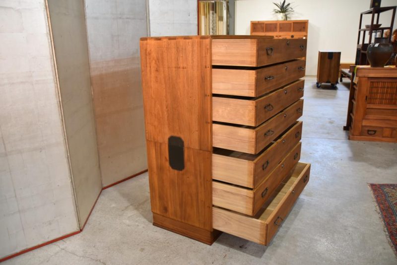 Vintage Japanese 7 Drawer Clothing Chest Width:990mm - Image 9