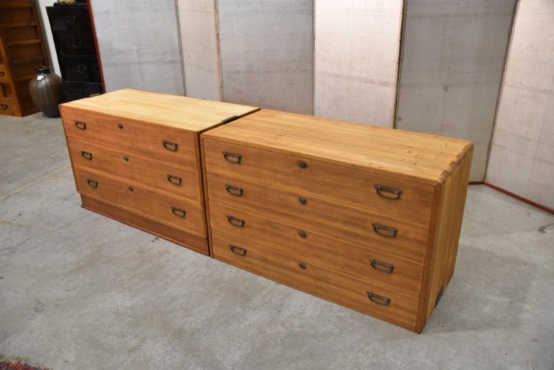 Vintage Japanese 7 Drawer Clothing Chest Width:990mm - Image 3