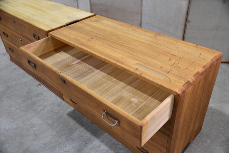 Vintage Japanese 7 Drawer Clothing Chest Width:990mm - Image 5