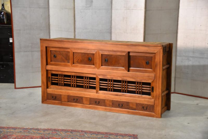 Antique Japanese Kitchen Chest Sideboard Width:1805mm