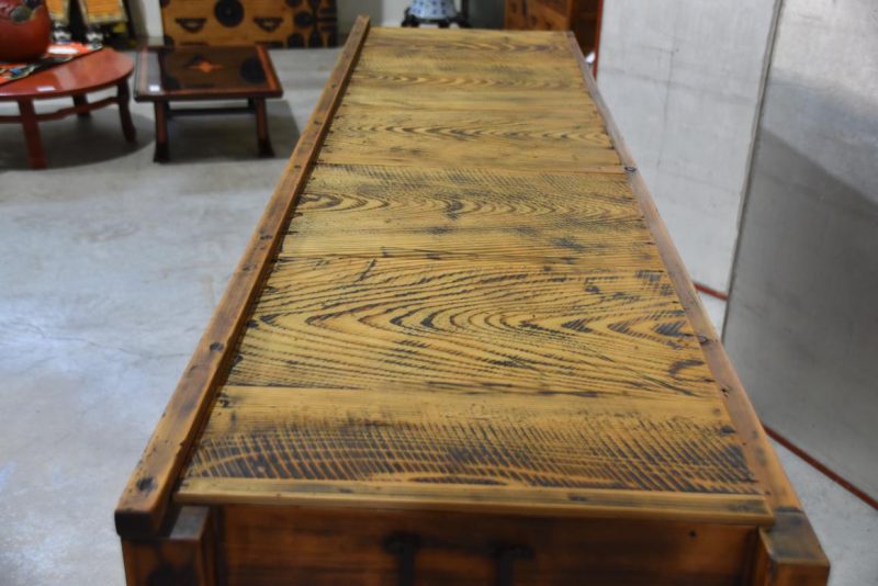 Antique Japanese Kitchen Chest Sideboard Width:1805mm - Image 6