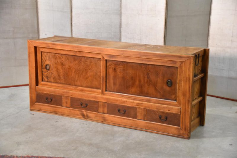 Antique Japanese Kitchen Chest Sideboard Width:1805mm