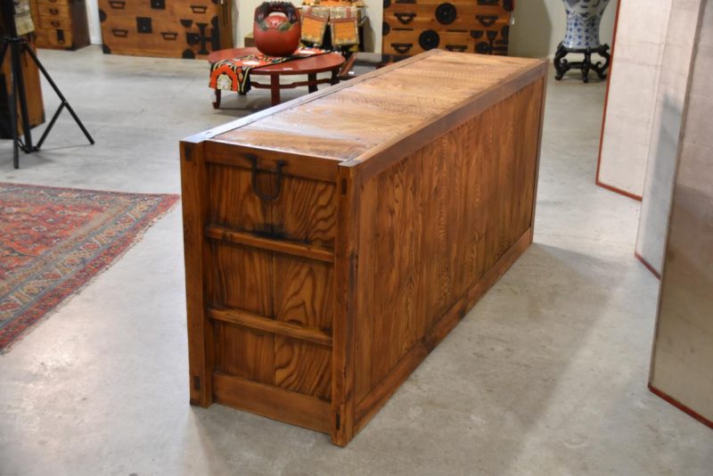 Antique Japanese Kitchen Chest Sideboard Width:1805mm - Image 4