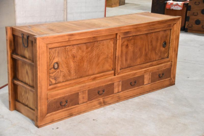 Antique Japanese Kitchen Chest Sideboard Width:1805mm - Image 11