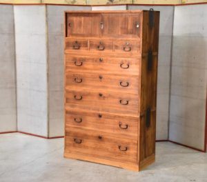 Vintage 8 Drawer Japanese Clothing Chest Width:937mm