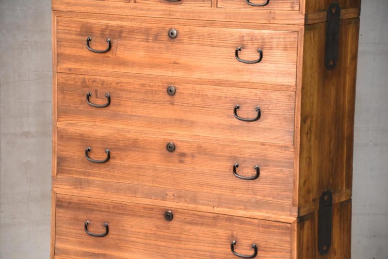 Vintage 8 Drawer Japanese Clothing Chest Width:937mm - Image 11