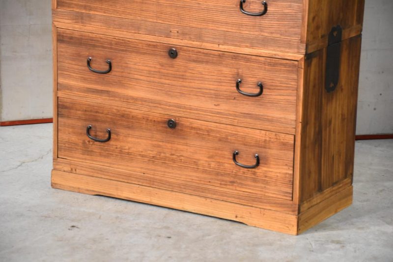 Vintage 8 Drawer Japanese Clothing Chest Width:937mm - Image 10