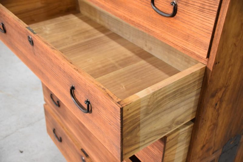 Vintage 8 Drawer Japanese Clothing Chest Width:937mm - Image 5
