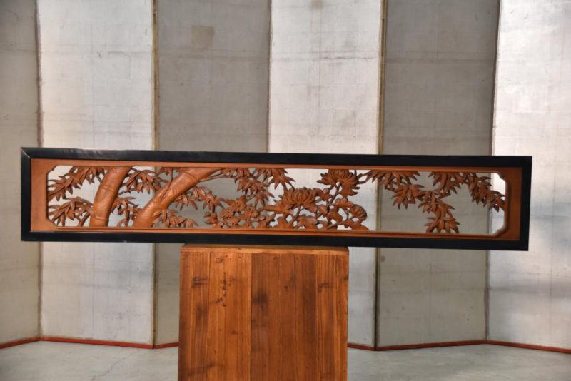 Japanese Elm Wood Transom Carving Width:1845mm - Image 9