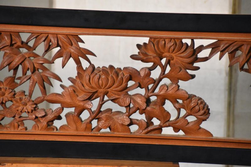Japanese Elm Wood Transom Carving Width:1845mm - Image 6