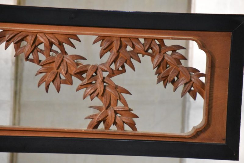 Japanese Elm Wood Transom Carving Width:1845mm - Image 5