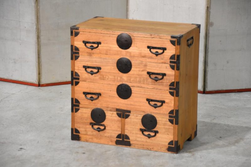 Antique Japanese Small Chest Width:580mm