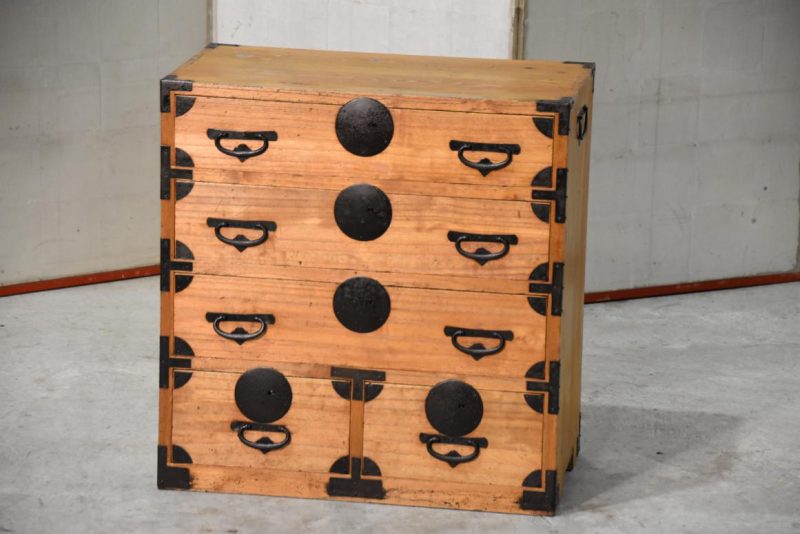 Antique Japanese Small Chest Width:580mm - Image 2