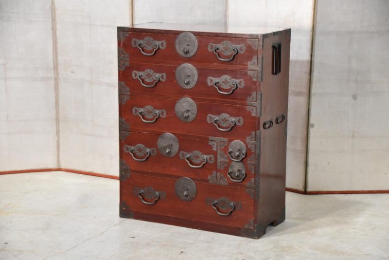 Antique Matsumoto Region Clothing Chest Width:850mm's - Image 10
