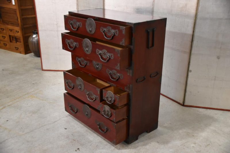 Antique Matsumoto Region Clothing Chest Width:850mm's - Image 5
