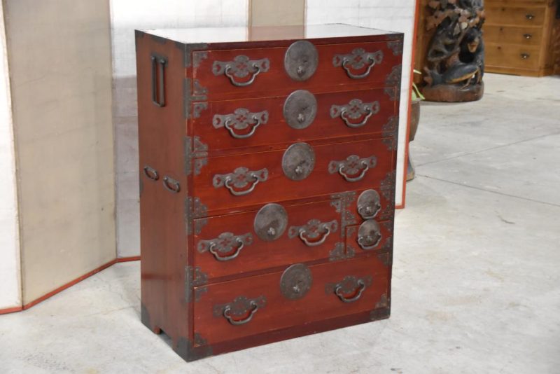 Antique Matsumoto Region Clothing Chest Width:850mm's - Image 11