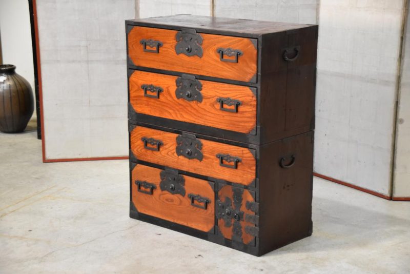 Sakata Region Antique Chest on Chest Width:855mm - Image 11