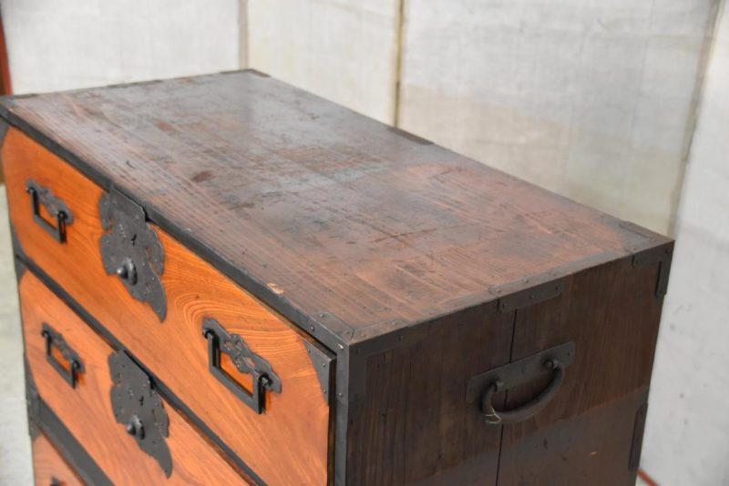 Sakata Region Antique Chest on Chest Width:855mm - Image 7