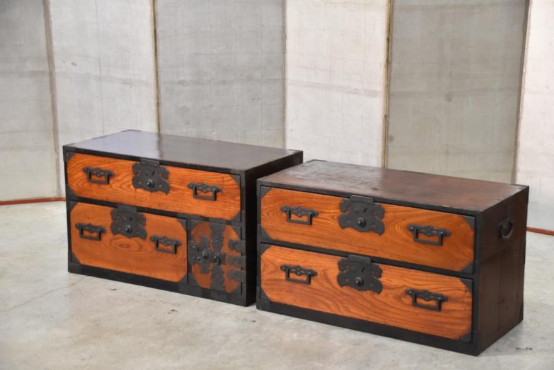 Sakata Region Antique Chest on Chest Width:855mm - Image 4