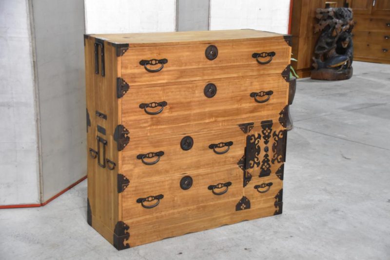 Antique 5 Drawer Clothing Chest Width:1080mm - Image 3