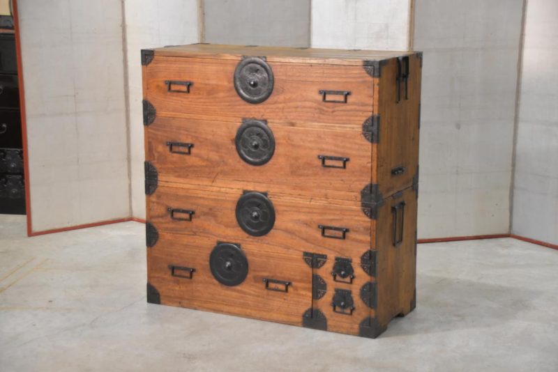 Early Meiji Period Clothing Chest Width:1090mm