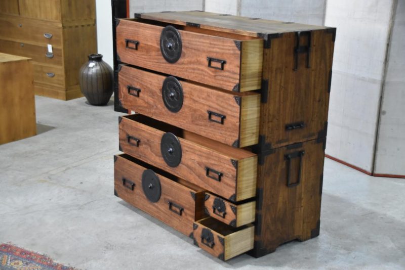 Early Meiji Period Clothing Chest Width:1090mm - Image 11