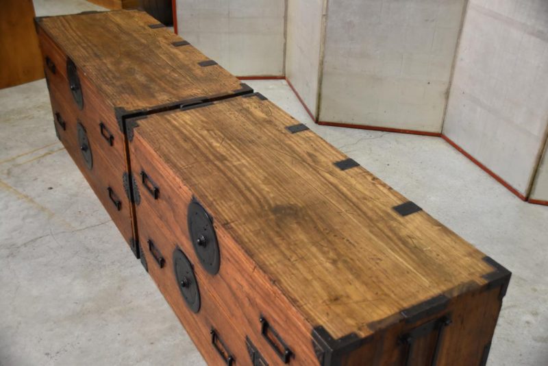 Early Meiji Period Clothing Chest Width:1090mm - Image 4