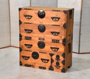 Japanese Antique Chest on Chest Width:880mm