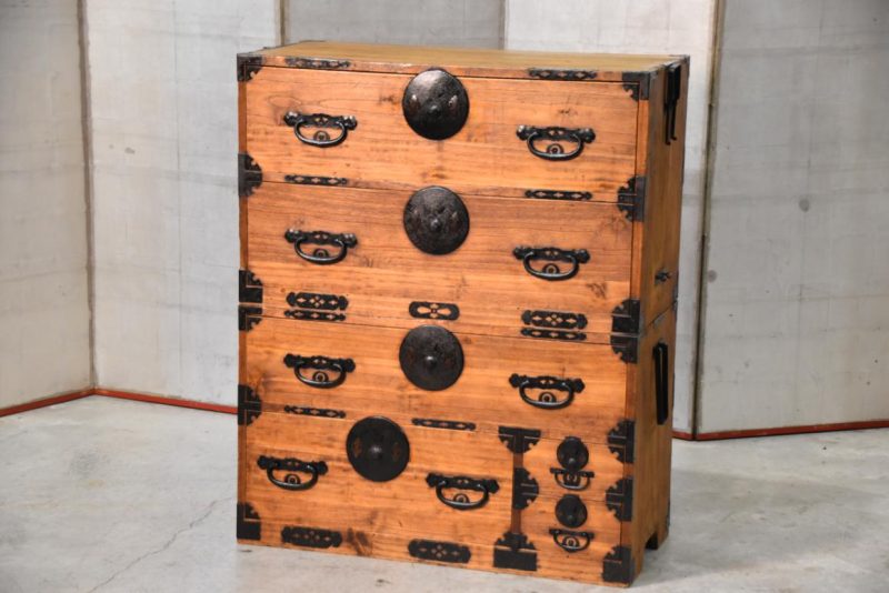 Japanese Antique Chest on Chest Width:880mm - Image 2