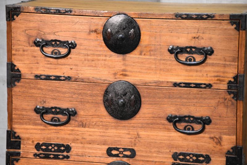 Japanese Antique Chest on Chest Width:880mm - Image 12