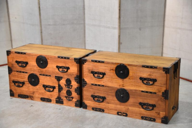 Japanese Antique Chest on Chest Width:880mm - Image 3