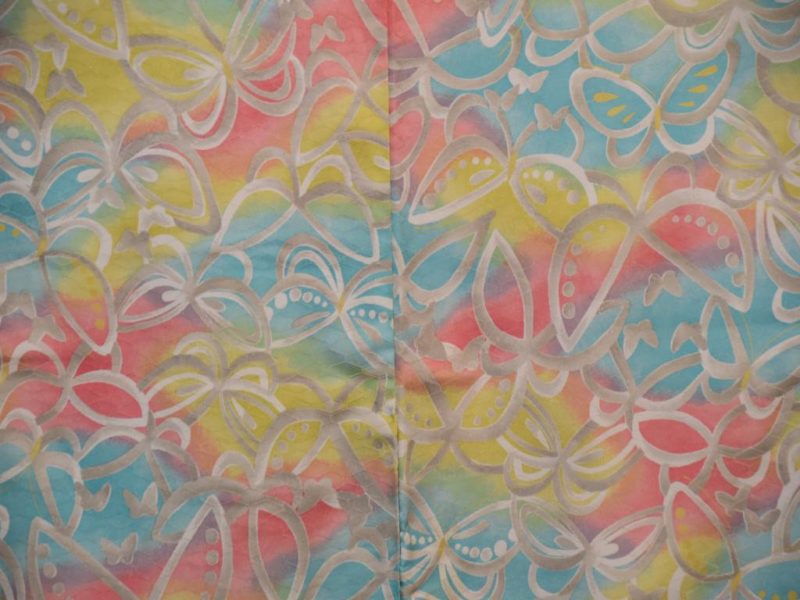 1980's Synthetic Kimono - Image 2