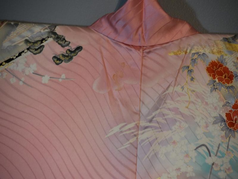 Japanese Silk Wedding Kimono - Image 11