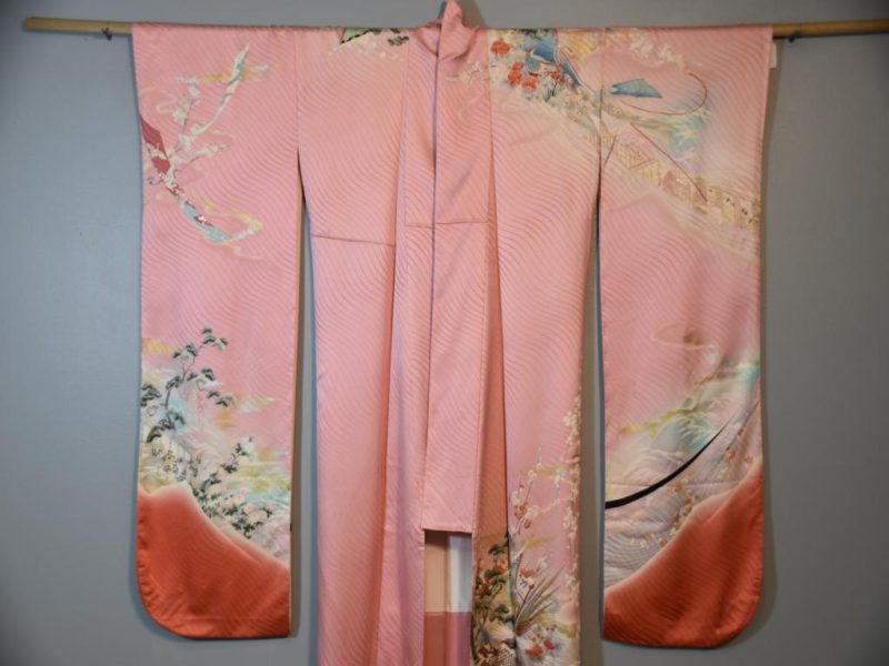 Japanese Silk Wedding Kimono - Image 8