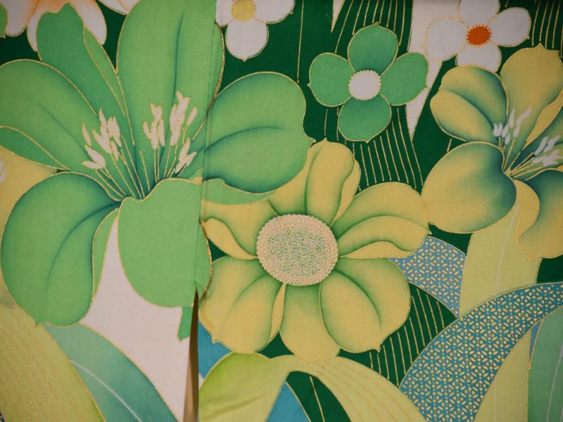 Japanese Silk Furisode Kimono - Image 10