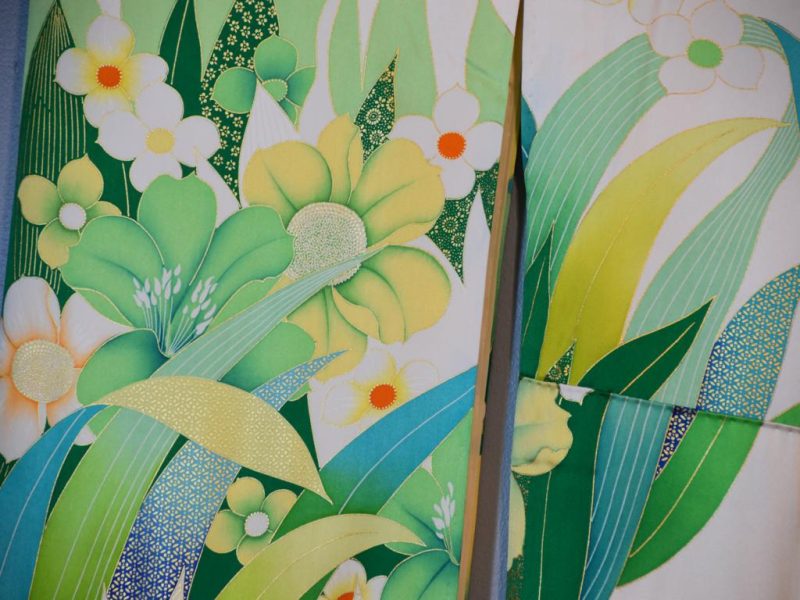 Japanese Silk Furisode Kimono - Image 3