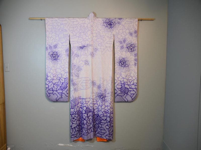 Japanese Shibori Furisode Kimono