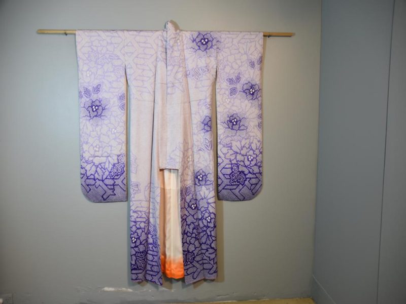 Japanese Shibori Furisode Kimono - Image 8