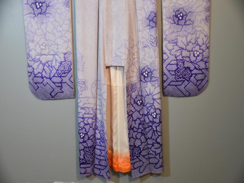 Japanese Shibori Furisode Kimono - Image 6