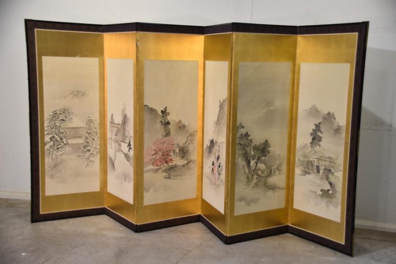 Japanese Ink Brush and Colour Screen Width:3760mm - Image 3