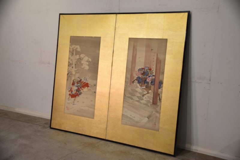 Japanese Samurai 2 Panel Screen Width:1890mm - Image 7