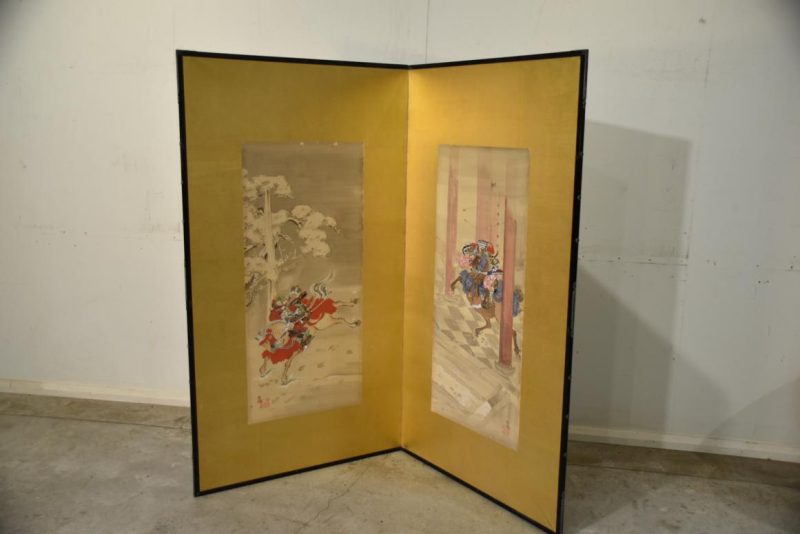 Japanese Samurai 2 Panel Screen Width:1890mm - Image 4