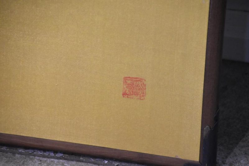 2 Panel Gold Screen with Chinese Temples Width:1860mm - Image 5