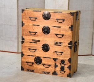 Antique Butterfly Lock Plate Clothing Chest Width:910mm
