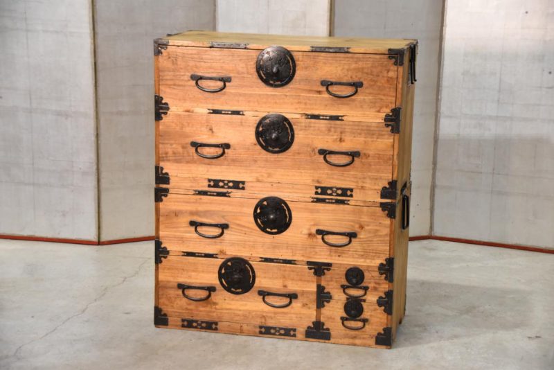 Antique Butterfly Lock Plate Clothing Chest Width:910mm - Image 2