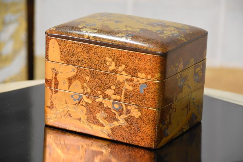 Japanese Edo Period Lacquered Stacking Box Width:160mm - Image 7
